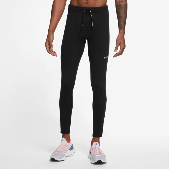 NIKE M NK RPL CHLLGR TIGHT BLACK/REFLECTIVE SILV