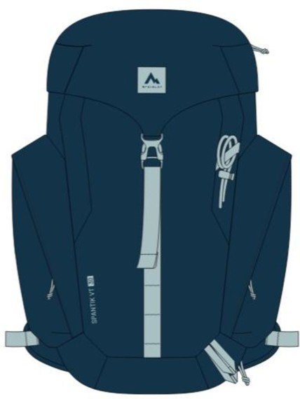 McKINLEY Ux.-Wander-Rucksack SPANTIK VT 24 BLUE PETROL/GREY