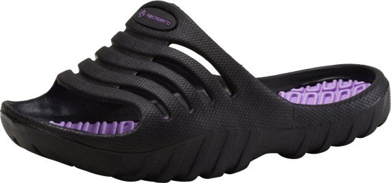 Ki.-Badesandalen Pamplona SCHWARZ/LILA 